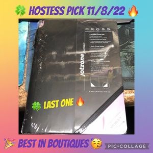 Cross Jotzone Medium pink and black journal with Pen New